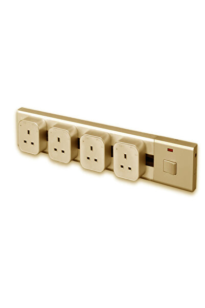 PARL 80cm electrical outlet strip with a unique and modern design; the color adds a more beautiful touch to the walls.