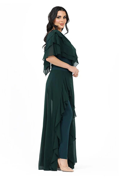 TREASUREISLAND Platya set: blouse and draped trousers