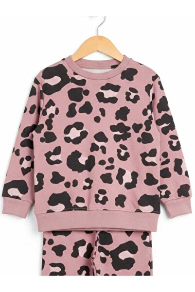 NiLi Girls' Leopard Print Pajama Set