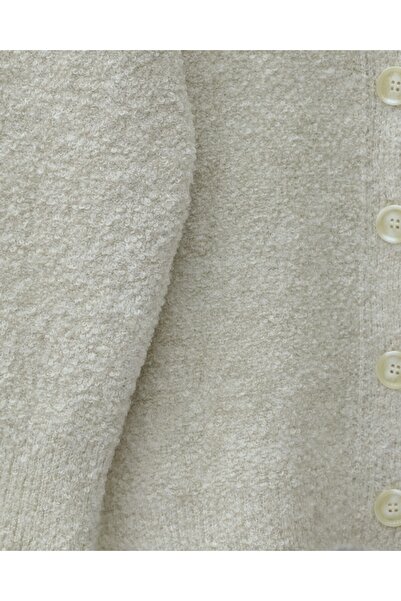 Modamorfo Buttoned Casual Knit Cardigan -Stone