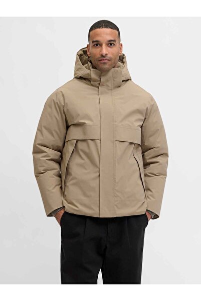 Jack & Jones Men's Hooded Jacket - Moon - 12280905