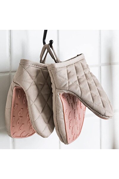 NEONI قفازات فرن صغيرة، عبوة من قطعتين - قفازات فرن صغيرة، قفازات سيليكون مبطنة مقاومة للحرارة