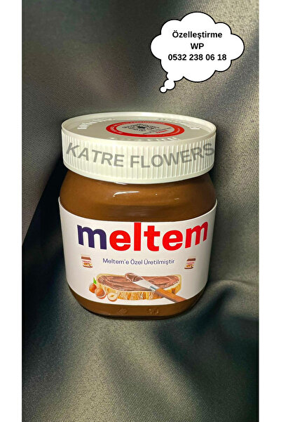 Nutella İsim Baskılı Çikolata Kavanozu | Sevgiliye En Tatlı Hediye