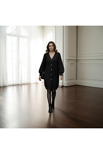 Paraf style Tricotaj roșu supradimensionat cu nasturi, cardigan lung, model e...