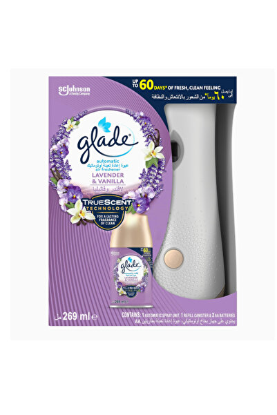 Glade Automatic Spray Holder With Lavender & Vanilla Air Freshener For Up To 60 Days 269ml