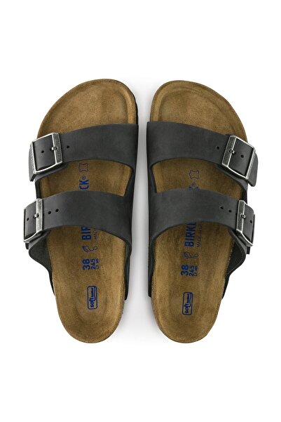 Birkenstock Arizona Soft Footbed Natural Leather Oiled Black