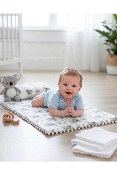 Butik Center Baby Diaper Changing Set 2-Piece | Padded Cushion Set | Four Seasons Use