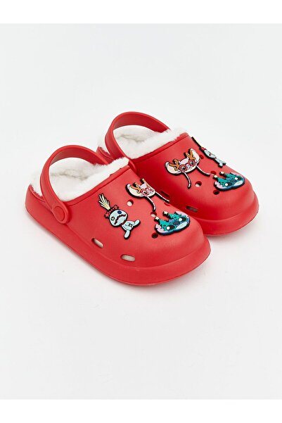 LC Waikiki Lcw Steps Lilo and Stitch Printed Baby Girl Home Shoes