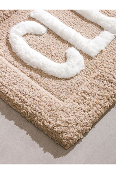 LC Waikiki Sparkling Selections from Shining Store | Text Embroidered Bath Mat 50X80 cm