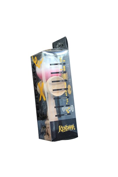 LEIBOO Professional Kendama, Wooden, 18 cm, SUPER STICK Ball, Gradient Pink-White-Gray