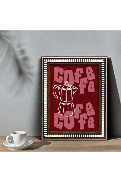 HOMEPACK Framed Kitchen Painting Coffee White Framed Painting Coffee Enjoyment-15X21