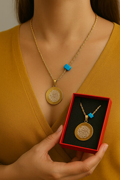 Bymiel Nazar Duası Paslanmaz Çelik Kolye