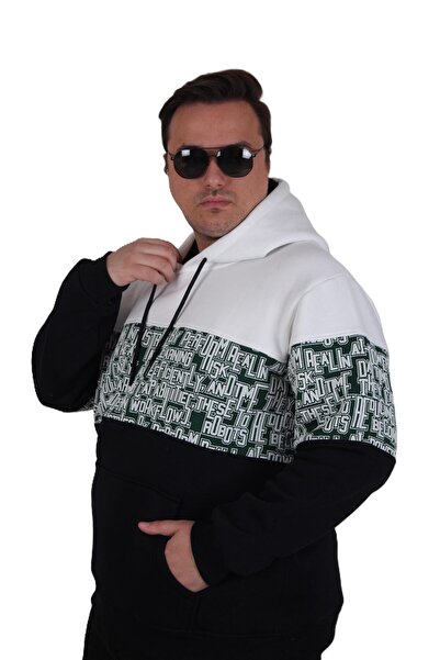 MocGrande Large Size Hooded 3Ip Sweat Transforming 25713 Ekru