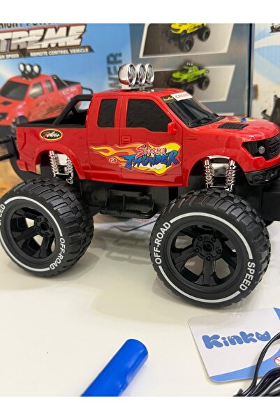 KİNKU Uzaktan Kumandalı Şarjli Arazi arabası Full Fonksiyon Işıklı Drift Çeken Hızlı Safari 25X17 Cm