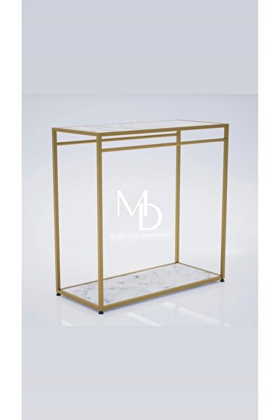 MD Vİtrin Dekorasyon GOLD BOYALI ÇİFT ASKILI DAYANIKLI MAĞAZA STANDI