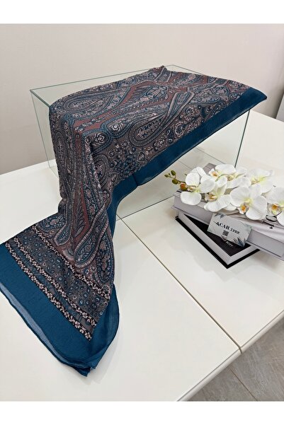 ACAR İPEK Etnik Desen Bambu Kraş Şal