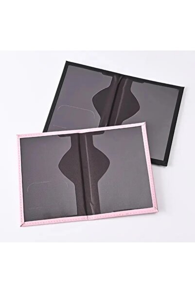 Silpus 3-Piece Passport Cover Wallet Black Pink Blue