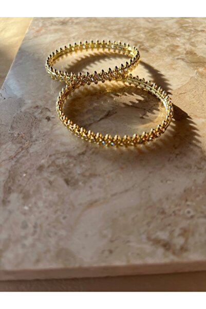 ELENOR Kadın Taş Detaylı Klipsli Paslanmaz Çelik Bileklik