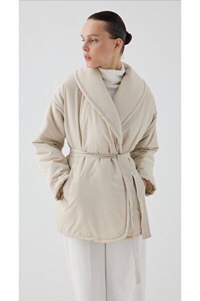 Hena Store Belted Puffer Jacket Women