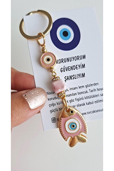 Svc Aksesuar Breloc cadou Candy Pink Chance Fish