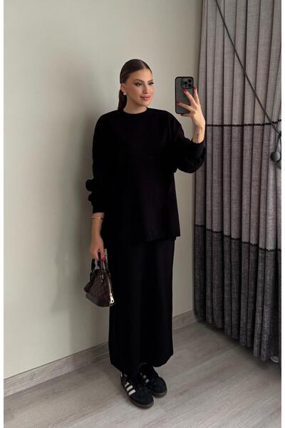 Miasista Balon Kol Etekli Triko Takım