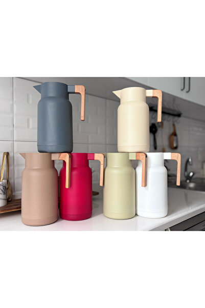 PerottiHome ترمس زجاجي بمقبض خشبي من ساكورا من فافا هوم