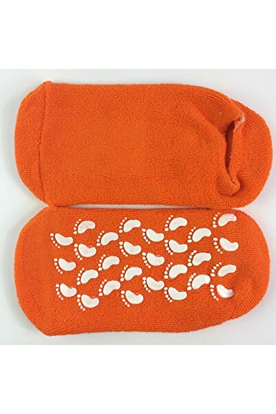 skycott 2 adet Ayak Nemlendirici patik tek beden jell çorap ayak bakım turunc...