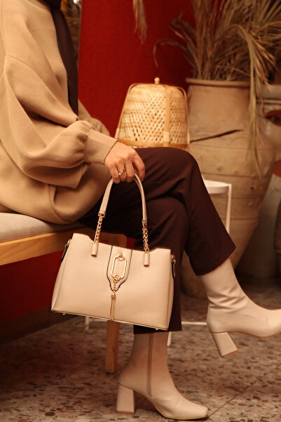 ZİVORA Γυναικεία τσάντα ώμου 4 τμημάτων με χρυσά αξεσουάρ - Σταυρός λουράκι