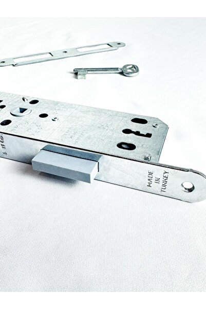 zerafev Sessiz Oda Kapısı Kilidi Anahtarlı NİKEL Tüm Kapılarla Uyumlu-Montaj Ürünleri Dahil(5 YIL GARANTİ)