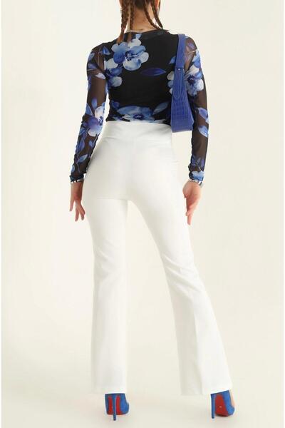 amurpars High Waist Recovery Spanish Leg Trousers