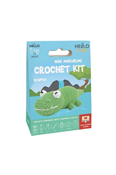 BALIM ÖRGÜ EVİ طقم أميجورومي صغير على شكل سمكة سنابر (مع فيديو تعليمي)