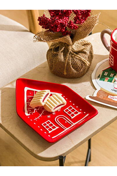 LC Waikiki Lcw Home Mixed House Figure Ceramic Plate 20 cm