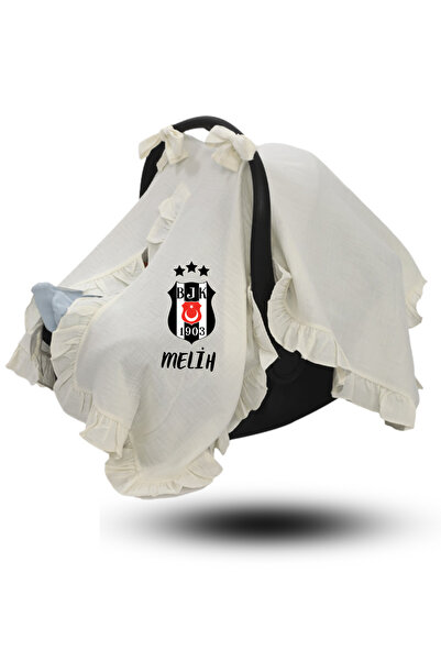 BMNAKIŞBASKI MÜSLİN FIRFIRLI PUSET ÖRTÜSÜ