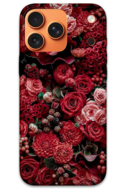 MRCİLETİSİM غطاء خلفي لهاتف iPhone 17 Pro Max بنمط HD مطبوع - ورود