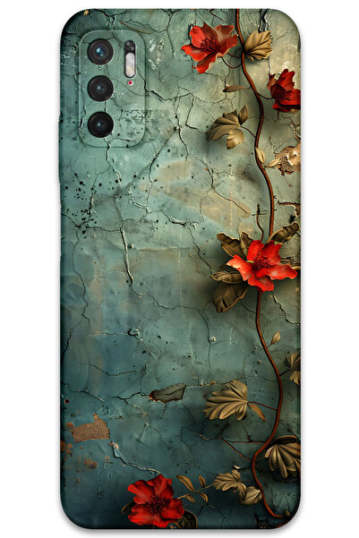 MRCİLETİSİM غطاء خلفي لهاتف Xiaomi Redmi Note 10 5G بنمط HD مطبوع - زهرة اللبلاب