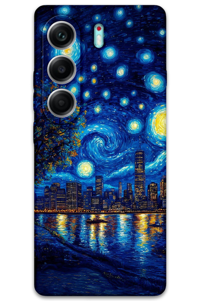 MRCİLETİSİM غطاء خلفي لهاتف Tecno Camon 40 4G بنمط HD مطبوع - Art Coast