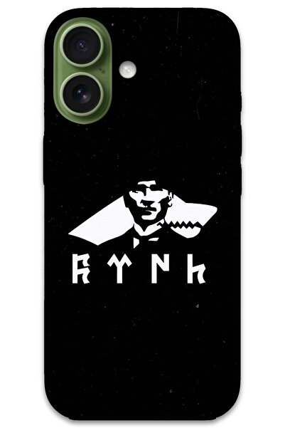 MRCİLETİSİM غطاء خلفي لهاتف iPhone 17 بنمط HD مطبوع - أتاتورك وولف