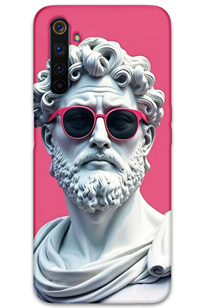 MRCİLETİSİM غطاء خلفي لهاتف Realme 6 Pro بنمط HD مطبوع - تمثال