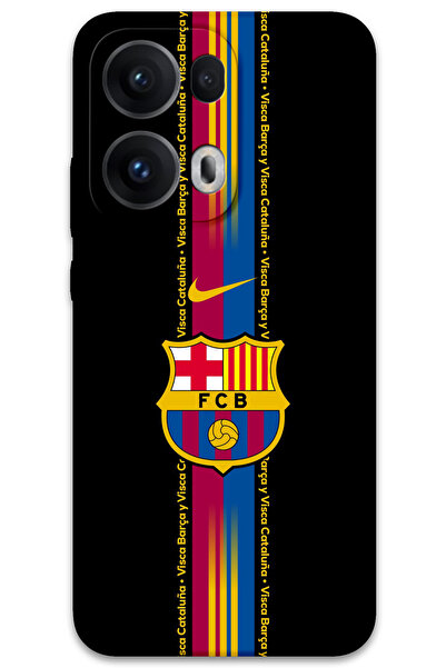 MRCİLETİSİM غطاء خلفي لهاتف اوبو رينو 13 برو 5G بنمط HD مطبوع - برشلونة