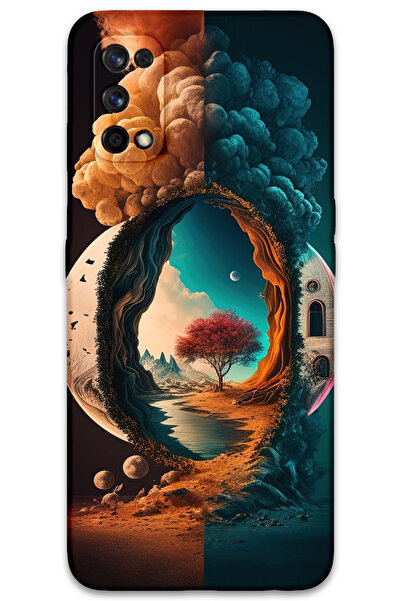 MRCİLETİSİM غطاء خلفي لهاتف Realme 7 Pro بنمط HD مطبوع - ليلة القمر