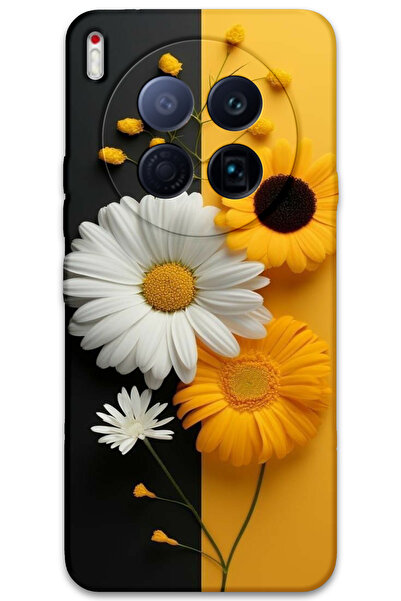 MRCİLETİSİM Tecno Camon 40 Premier 5g Case Hd Pattern Printed Back Cover - Daisy