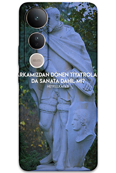 MRCİLETİSİM غطاء خلفي لهاتف Vivo V50 Lite 4G بنمط HD مطبوع - مسرح دوار