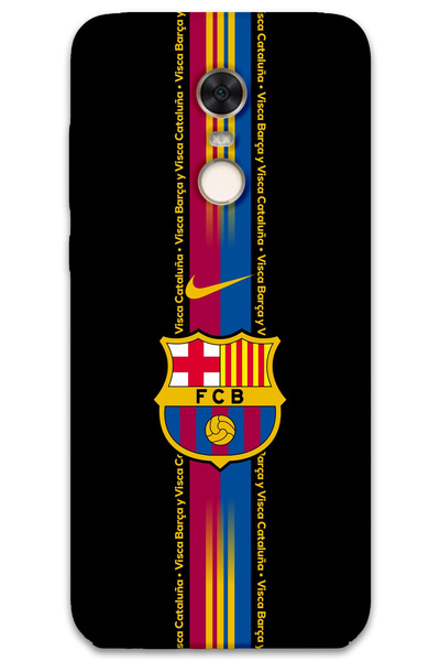 MRCİLETİSİM غطاء خلفي لهاتف Xiaomi Redmi 5 Plus بنمط HD مطبوع - برشلونة