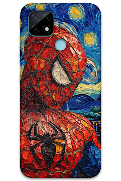 MRCİLETİSİM غطاء خلفي لهاتف Realme C21 بنمط HD مطبوع - سبايدر مان