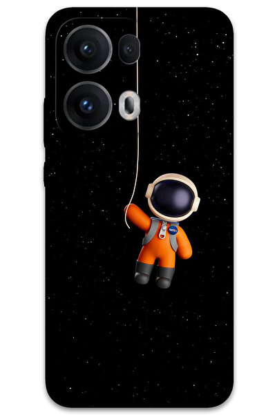 MRCİLETİSİM غطاء خلفي لهاتف اوبو رينو 13 برو 5G بنمط HD مطبوع - رائد الفضاء