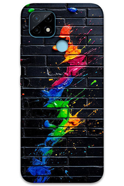 MRCİLETİSİM غطاء خلفي لهاتف Realme C25 بنمط HD مطبوع - فرشاة ناعمة