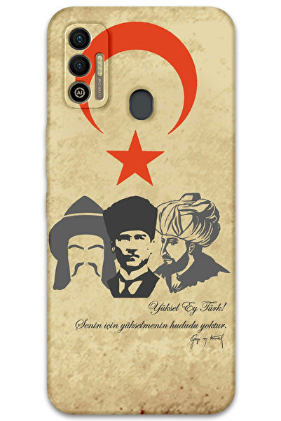 MRCİLETİSİM غطاء خلفي لهاتف Tecno Spark 7T بنمط HD مطبوع - Yüksel Ey Türk