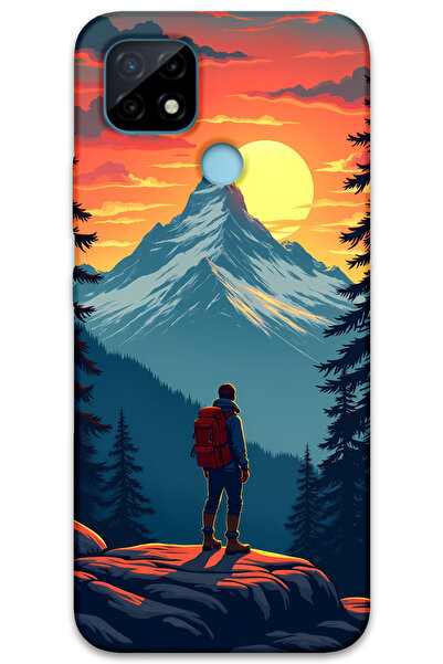 MRCİLETİSİM غطاء خلفي لهاتف Realme C25 بنمط HD مطبوع - Everest