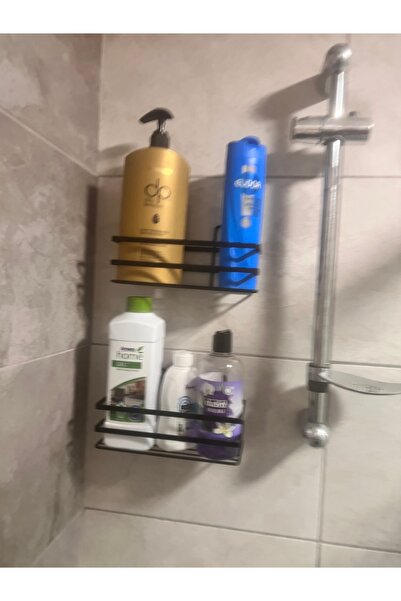 wesken Metal Stainless 2-Tier Bathroom Drop Shelf