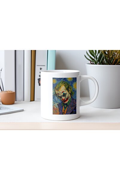 Beramussa كوب الجوكر – تصميم على طراز فان جوخ، هدية لعشاق الفن والسينما القاب...